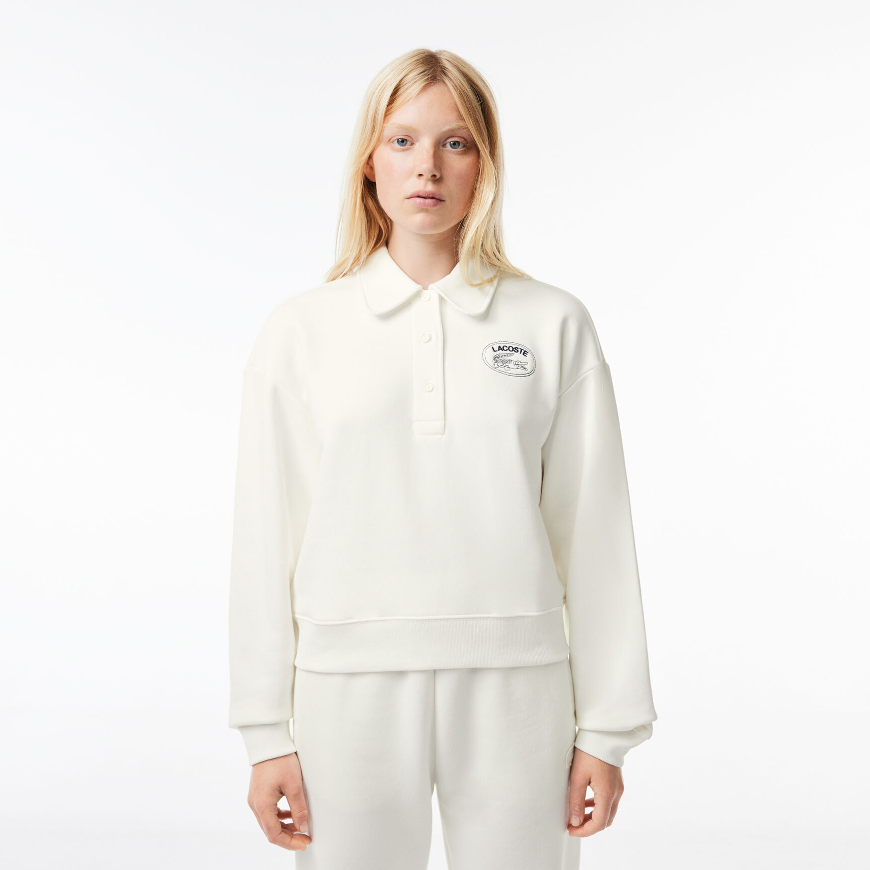 Lacoste Embroidered Polo Neck Jogger Sweatshirt Lacoste Embroidered Polo Neck Jogger Sweatshirt - SF3469-00-70V