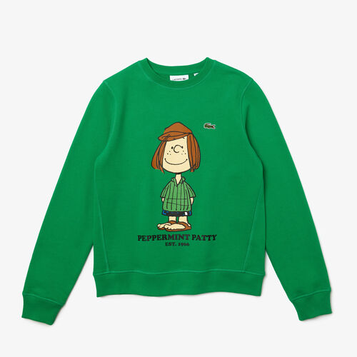 Women’s Lacoste X Peanuts Crew Neck Organic Cotton Sweatshirt