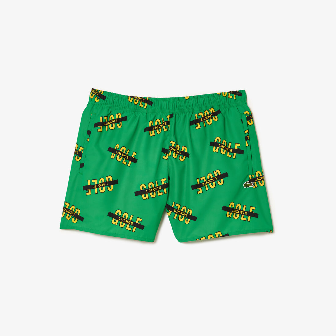 ثوب سباحة لاكوست بطبعة الكرة الأرضية Lacoste Printed Swim Trunks - MH1872-00-QKI