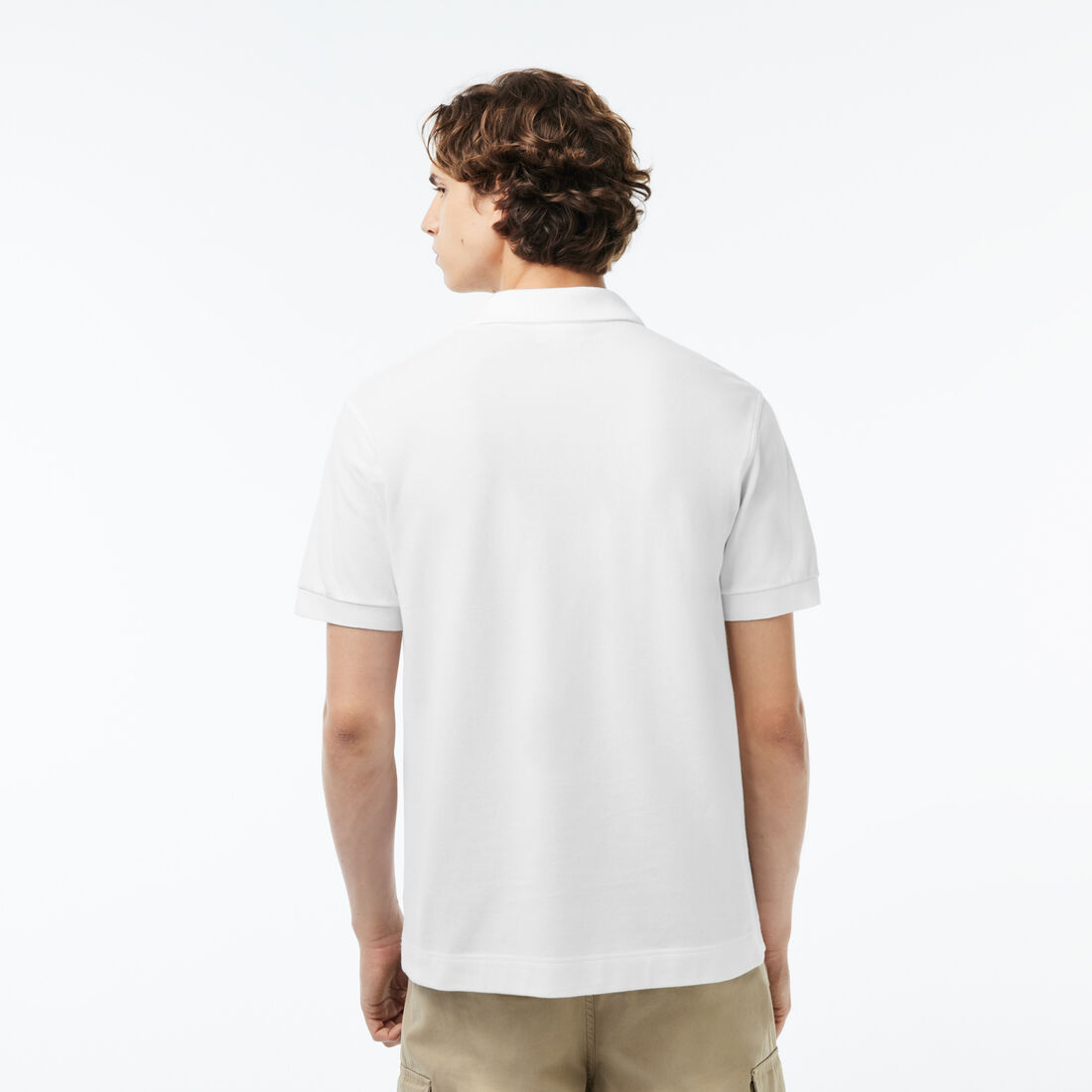 تيشيرت بولو لاكوست بيكيه قطن عضوي بقصة كلاسيكية للرجال مجموعة L.12.12 Men's Lacoste Classic Fit L.12.21 Organic Cotton Pique Polo Shirt - L1221-00-001