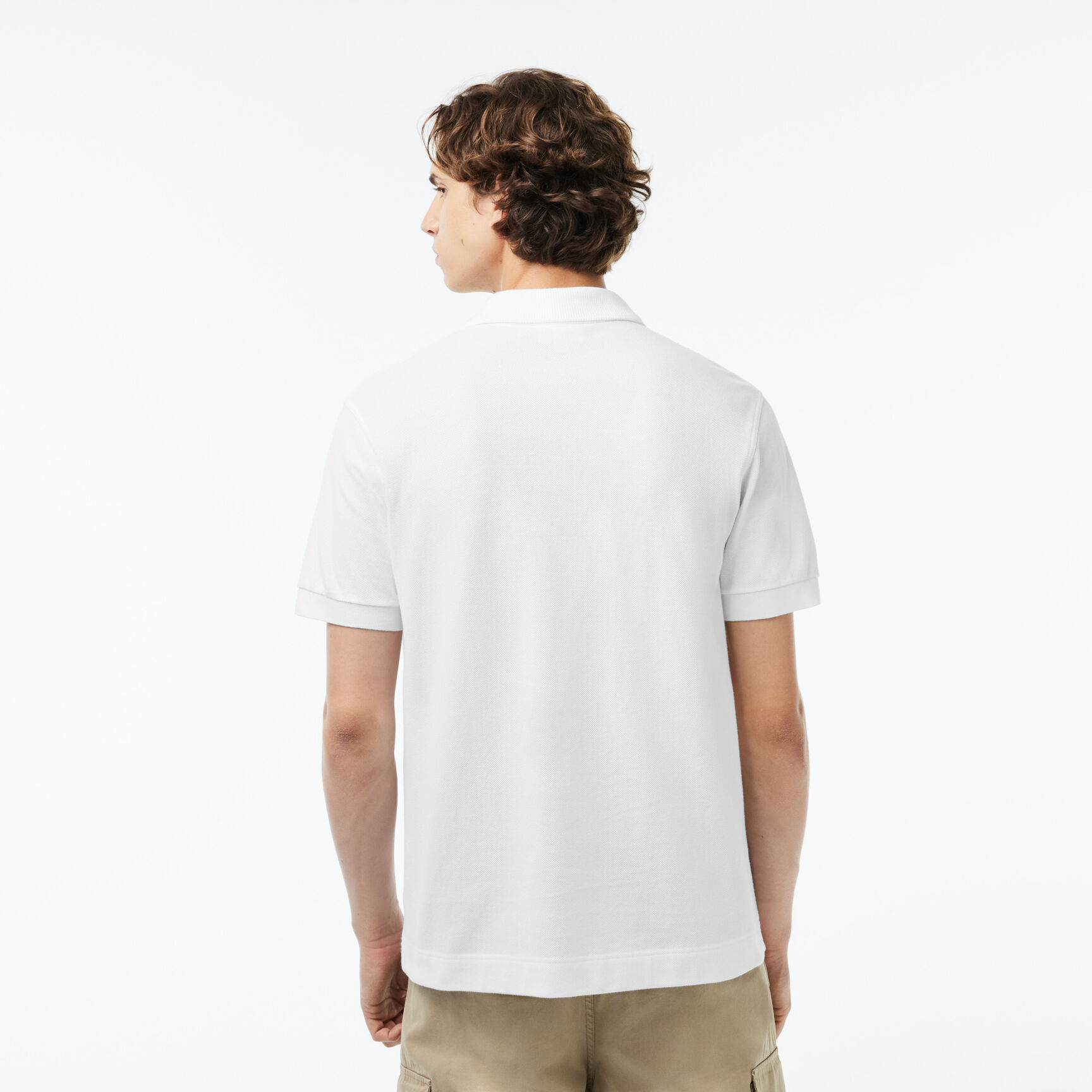 تيشيرت بولو لاكوست بيكيه قطن عضوي بقصة كلاسيكية للرجال مجموعة L.12.12 Men's Lacoste Classic Fit L.12.21 Organic Cotton Pique Polo Shirt - L1221-00-001