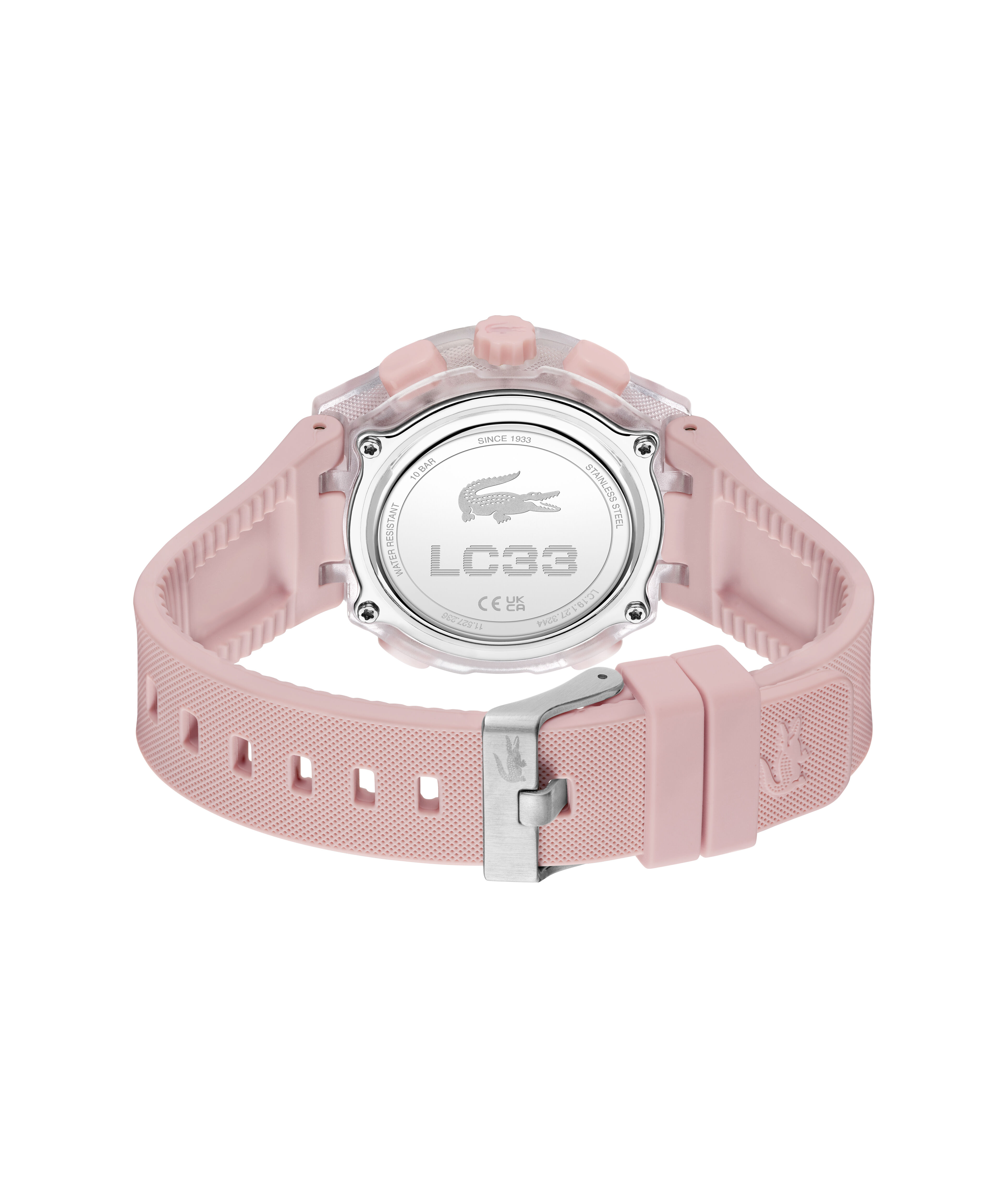 Pink Silicone Strap Women's Watch