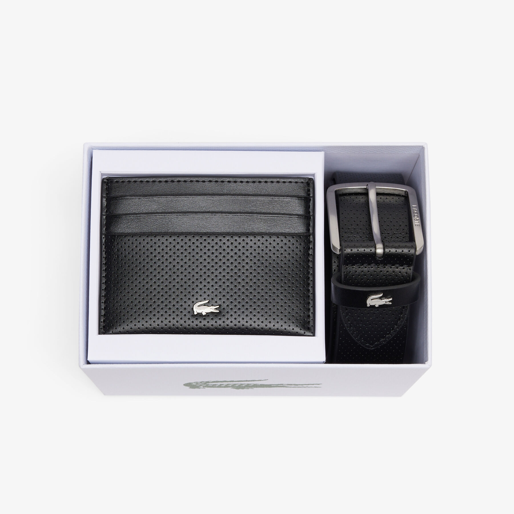 طقم هدايا يتضمن حزامًا جلديًا وحامل بطاقات Leather Belt/Card Holder Gift Set - RC4092-000