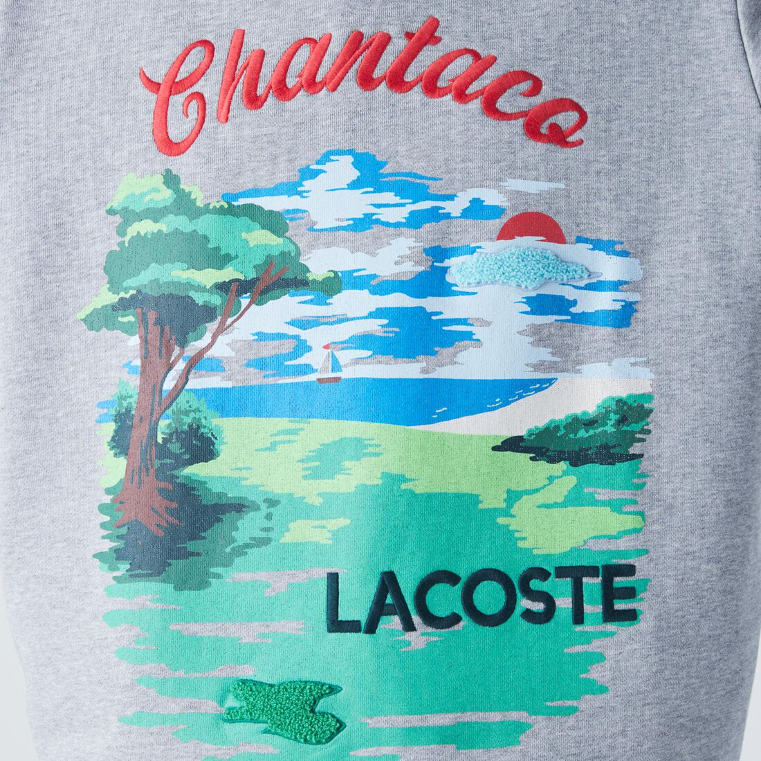 Men’s Crew Neck Landscape Print Fleece Sweatshirt Men’s Crew Neck Landscape Print Fleece Sweatshirt