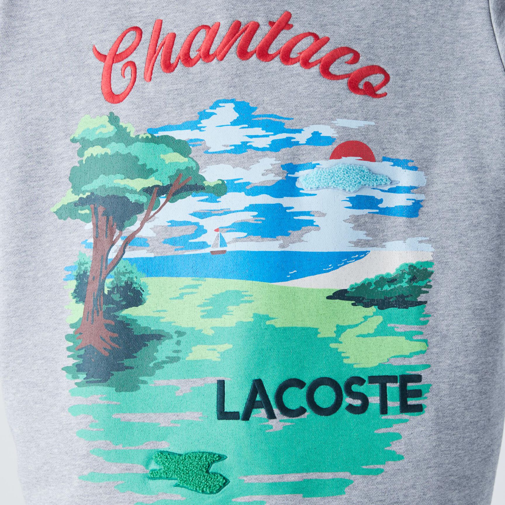 Men’s Crew Neck Landscape Print Fleece Sweatshirt Men’s Crew Neck Landscape Print Fleece Sweatshirt