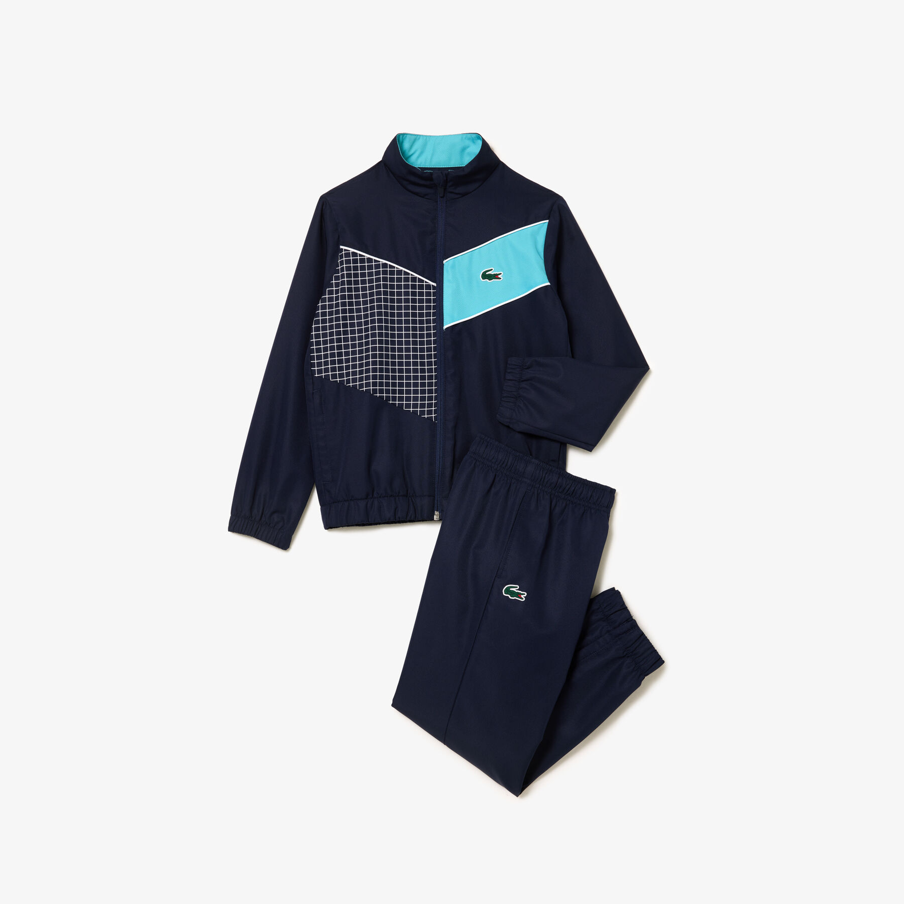 بدلة رياضية من مجموعة لاكوست للتنس × دانييل ميدفيديف Colourblock tennis tracksuit - WJ1322-00-RIG