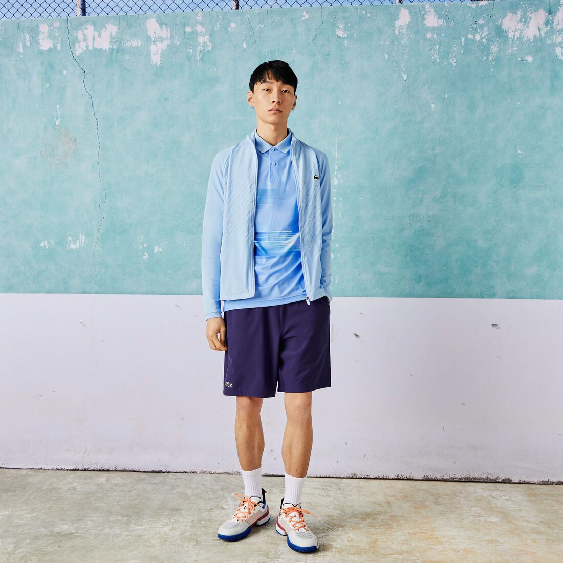 جاكيت معالج بسحّاب للرجال مجموعة Lacoste SPORT x Novak Djokovic جاكيت معالج بسحّاب للرجال مجموعة Lacoste SPORT x Novak Djokovic