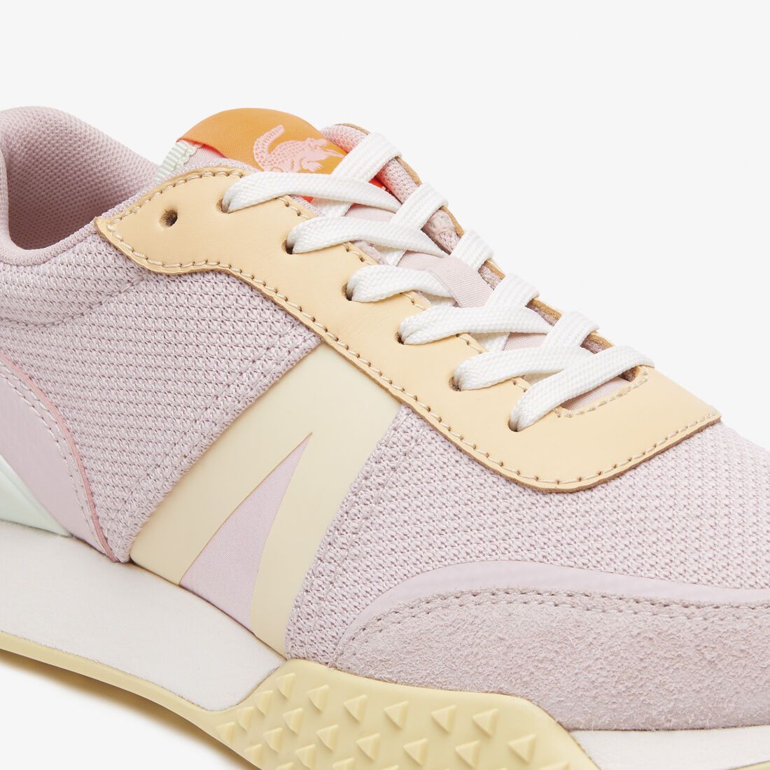 Women's Lacoste L-Spin Deluxe Leather Colour-Block Trainers Women's Lacoste L-Spin Deluxe Leather Colour-Block Trainers