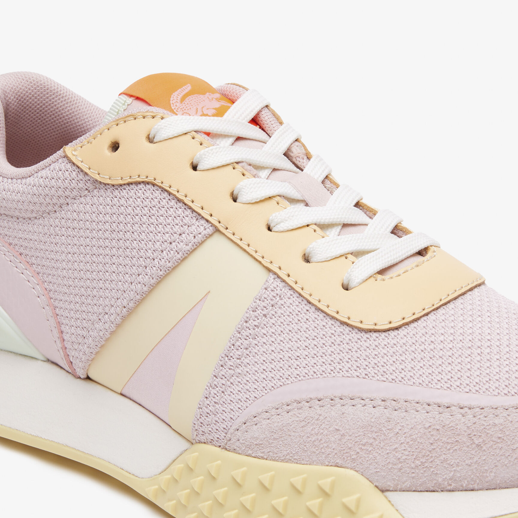 Women's Lacoste L-Spin Deluxe Leather Colour-Block Trainers Women's Lacoste L-Spin Deluxe Leather Colour-Block Trainers