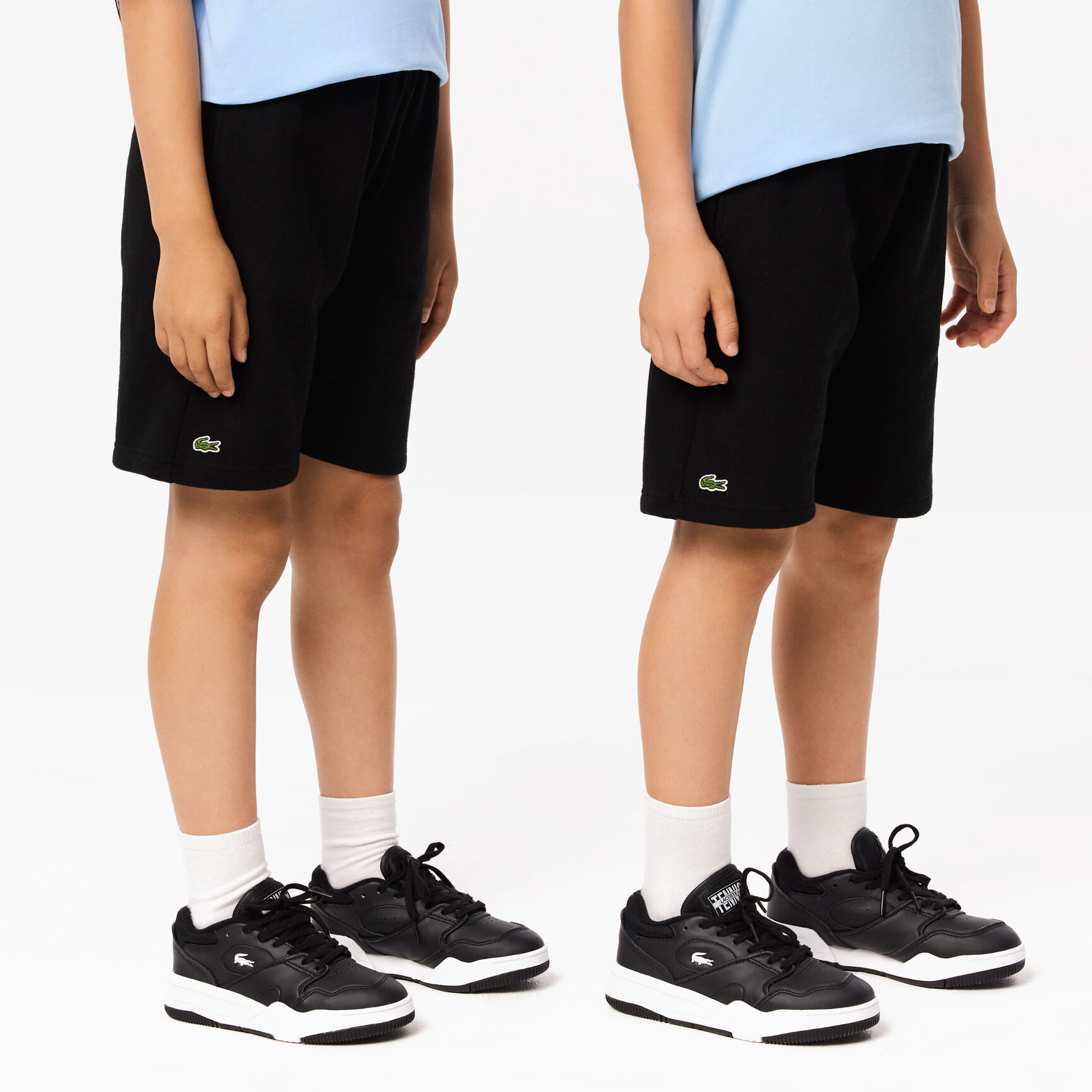 Kids' Lacoste Organic Brushed Cotton Fleece Shorts - GJ9733-00-031