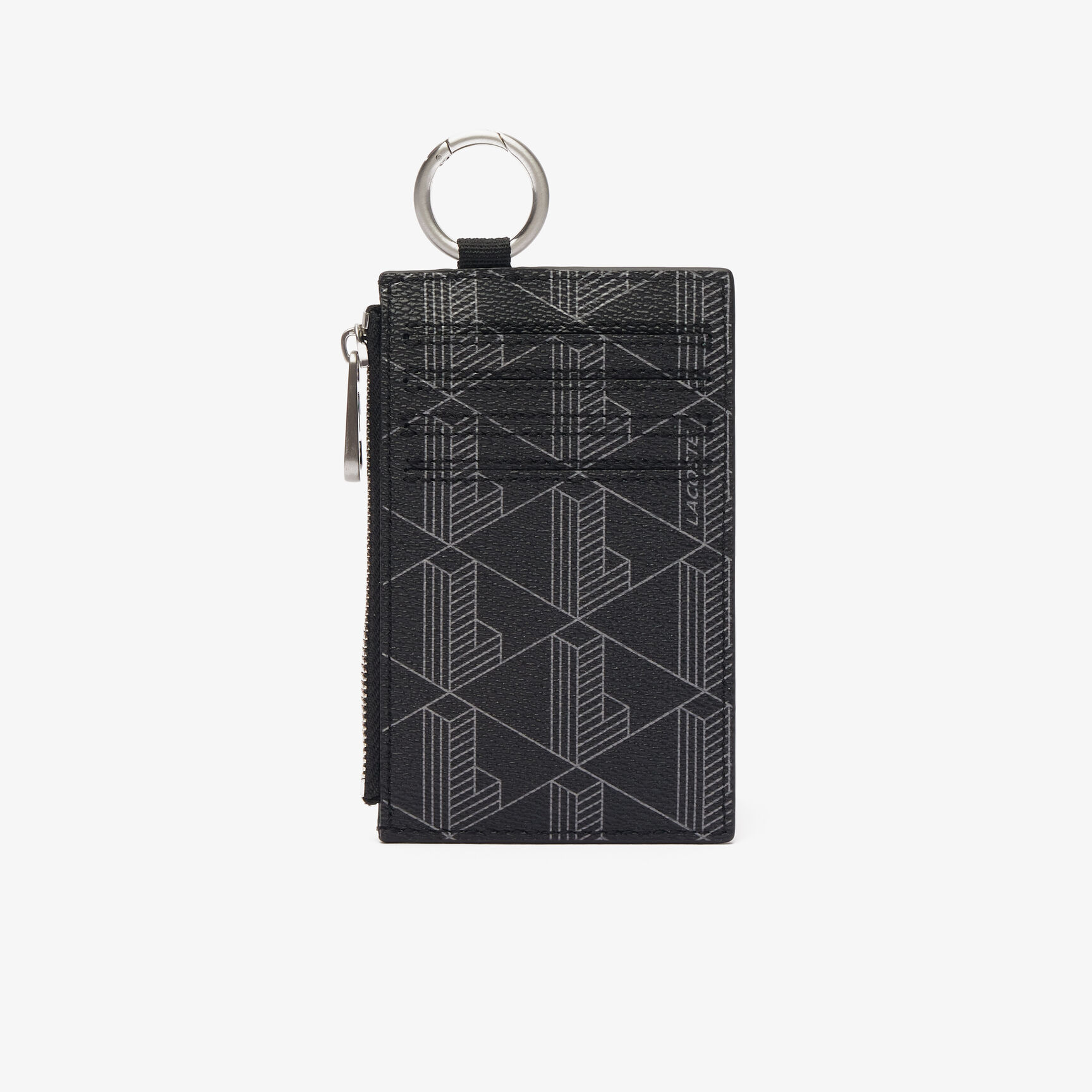 The Blend Grained Monogram Print Card Holder - NH4581LX-H45