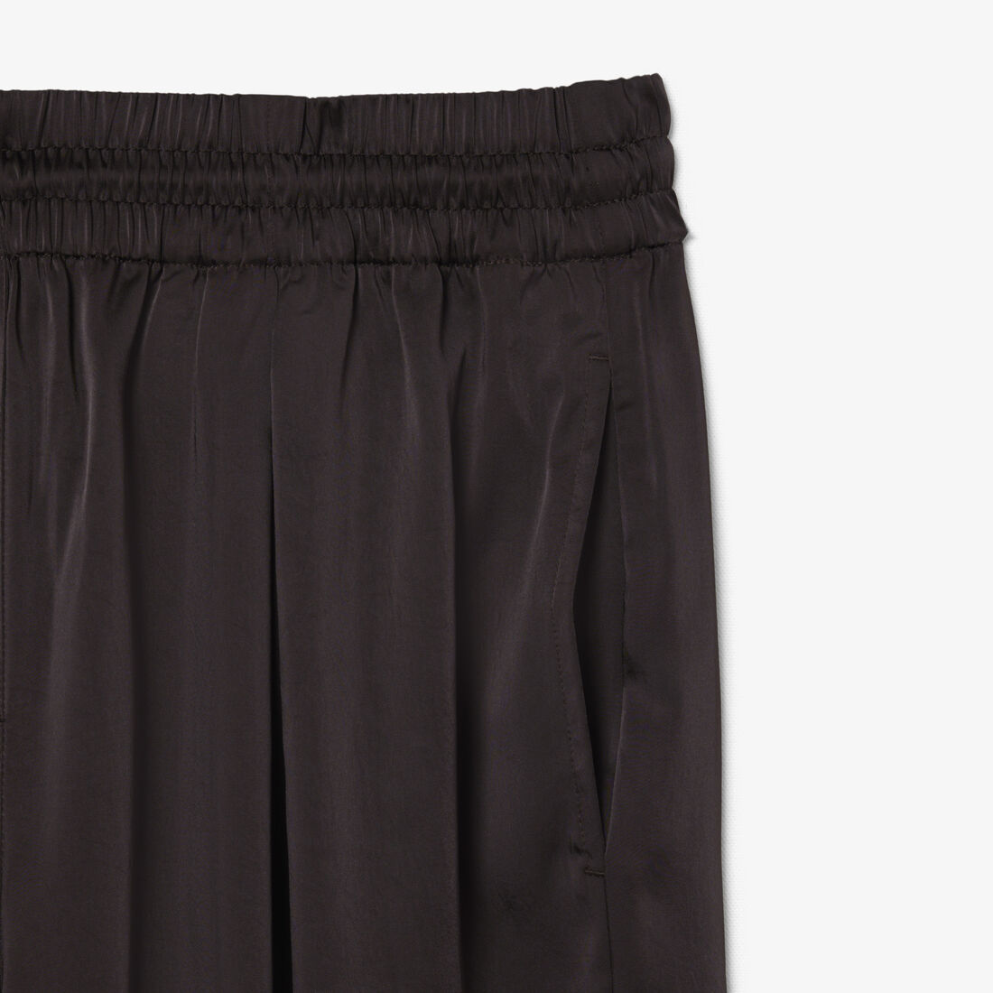 Oversized Elasticated Satin Pants lacoste oversized elasticated satin pants