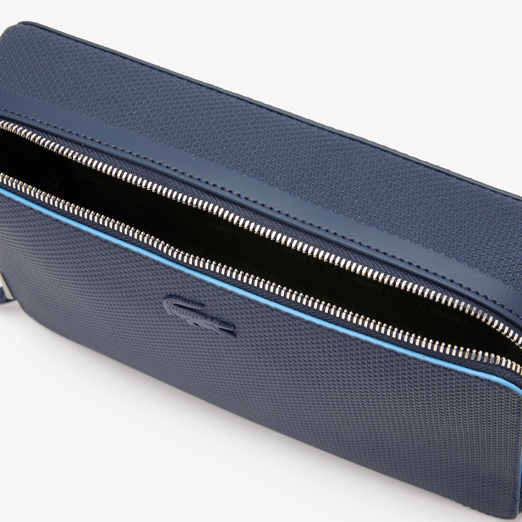 Unisex Chantaco Matte Stitched Leather Zippered Crossbody Bag Unisex Chantaco Matte Stitched Leather Zippered Crossbody Bag - NH3270CE-K39