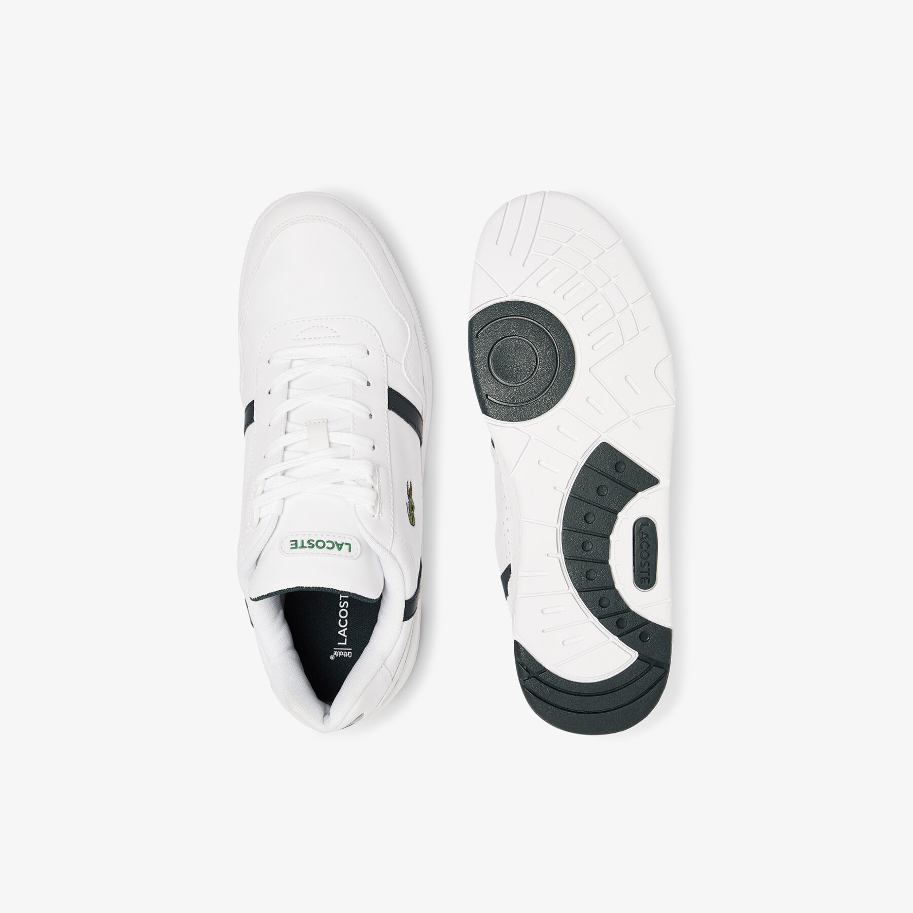 Men's T-Clip Leather Trainers lacoste men s t clip leather trainers