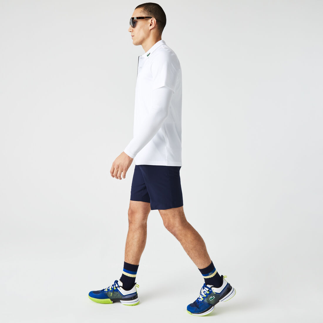 شورت برمودا غولف نسيج مطاطي خفيف للرجال مجموعة Lacoste SPORT شورت برمودا غولف نسيج مطاطي خفيف للرجال مجموعة Lacoste SPORT