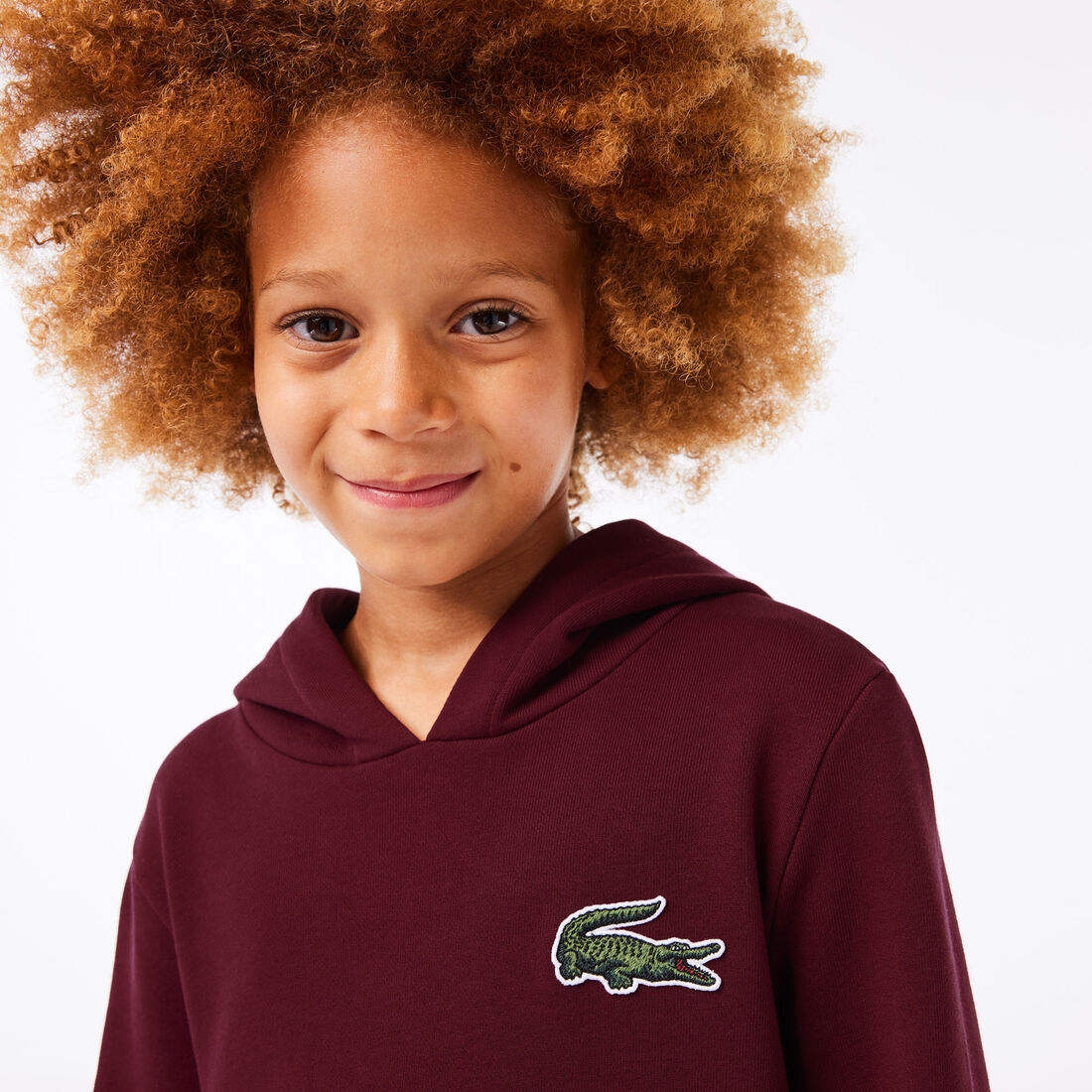 فستان لاكوست بيكيه بياقة بولو للبنات Hooded Cotton Fleece Sweatshirt Dress - EJ1210-00-YUP