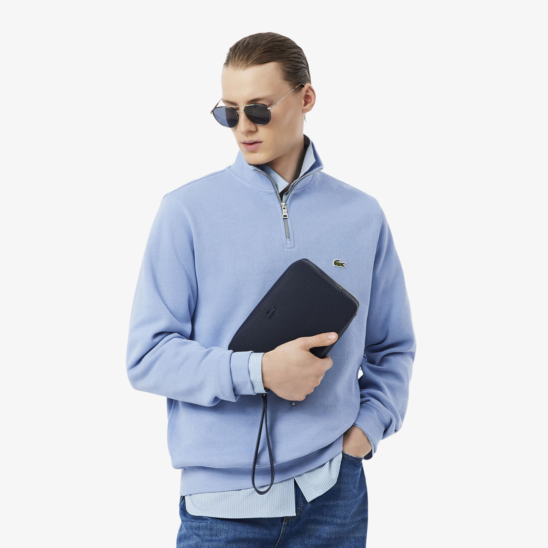 حقيبة شانتاكو بيكيه الجلدية بسحاب Chantaco Pique Leather Zipped Pouch - NH2922CE-021