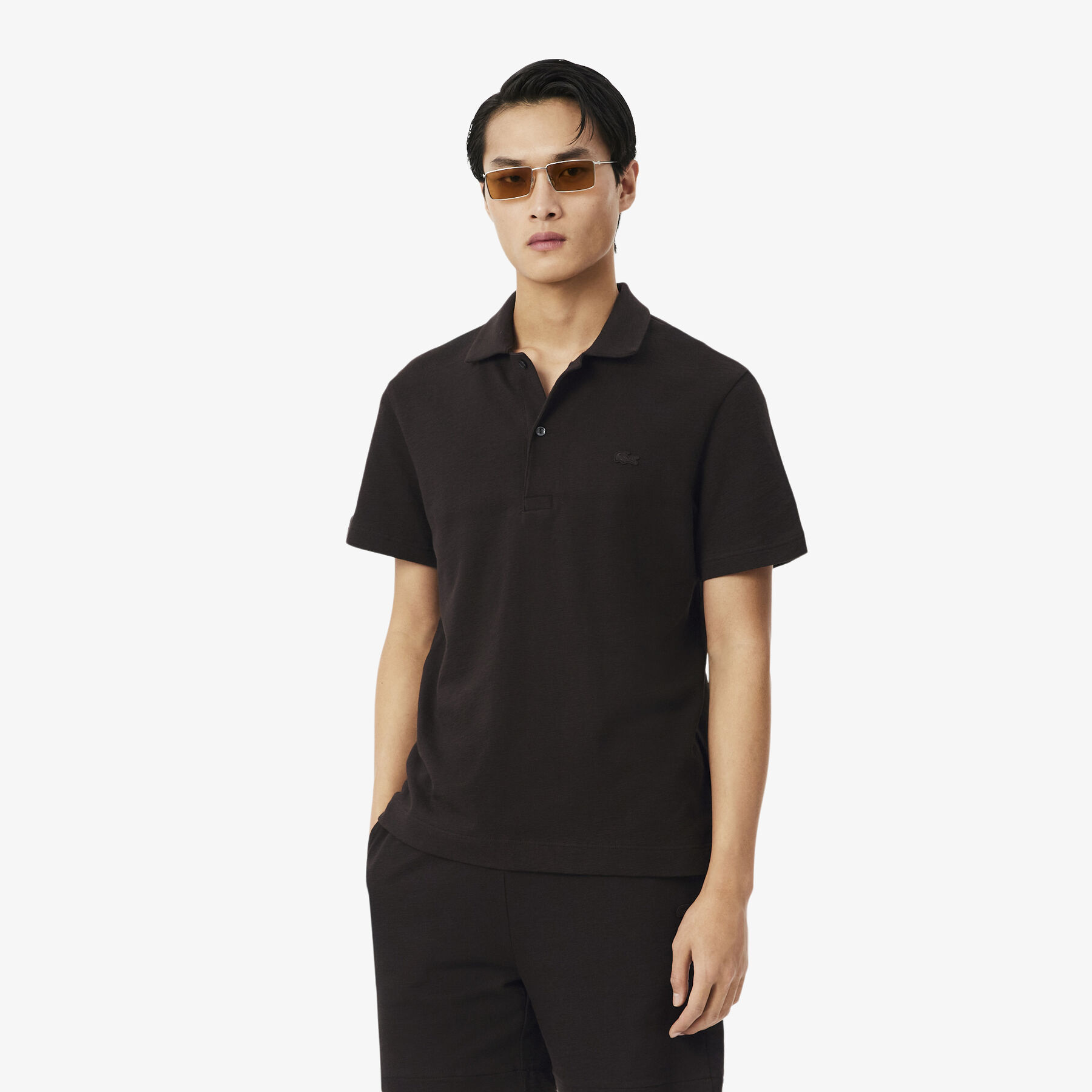 Classic Fit Textured Polo Shirt lacoste classic fit textured polo shirt