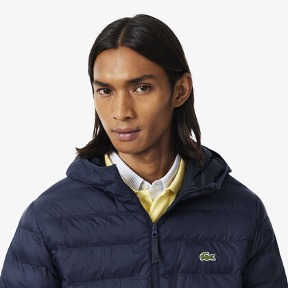 Water-Repellent Down Windbreaker lacoste water repellent down windbreaker
