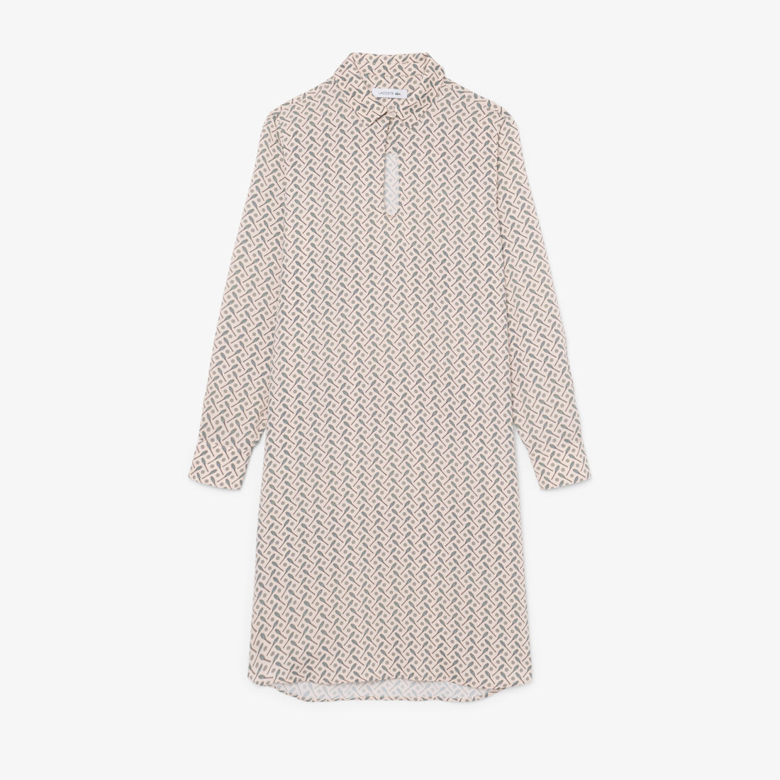 Fluid Crepe Shirt Collar Dress lacoste fluid crepe shirt collar dress