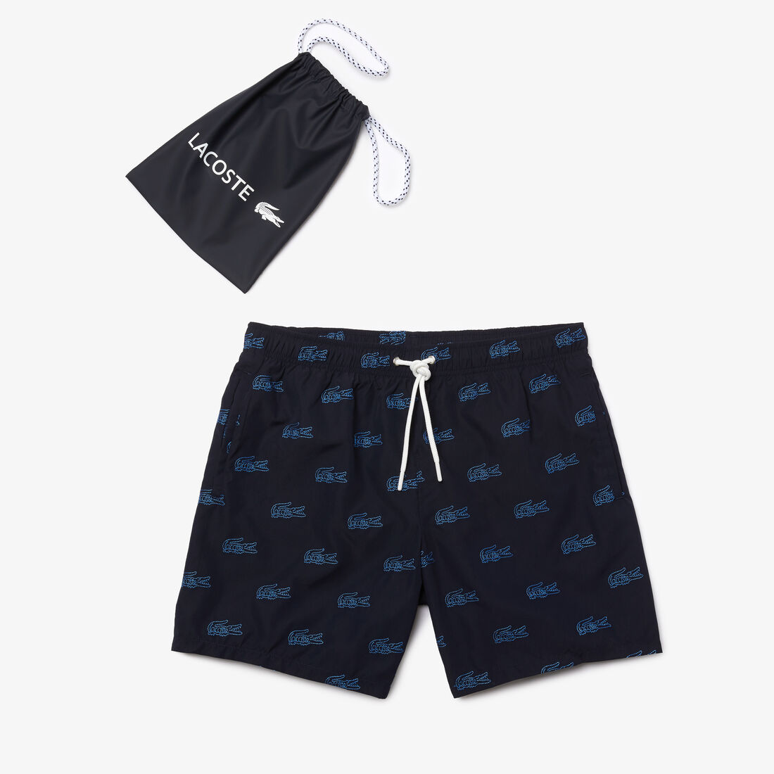Men’s Embroidered Crocodile Design Swimming Trunks Men’s Embroidered Crocodile Design Swimming Trunks