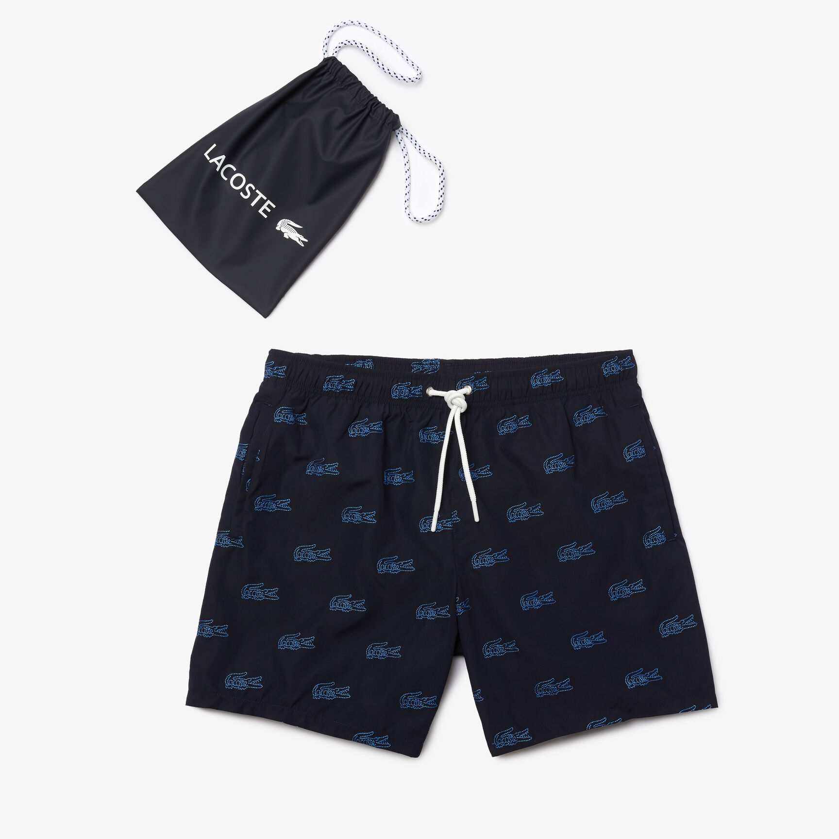 Men’s Embroidered Crocodile Design Swimming Trunks Men’s Embroidered Crocodile Design Swimming Trunks