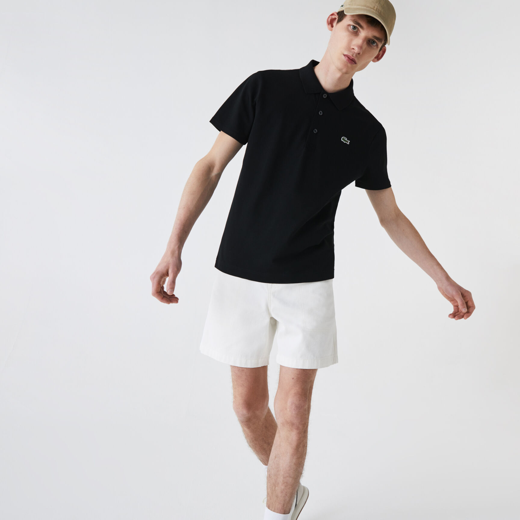 تيشيرت بولو تنس نسيج قطن خفيف بقصة عادية للرجال مجموعة Lacoste SPORT تيشيرت بولو تنس نسيج قطن خفيف بقصة عادية للرجال مجموعة Lacoste SPORT