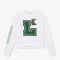 Women's Holiday Loose Fit Oversized Print And Branded Sweatshirt lacoste women s holiday loose fit oversized print and branded sweatshirt