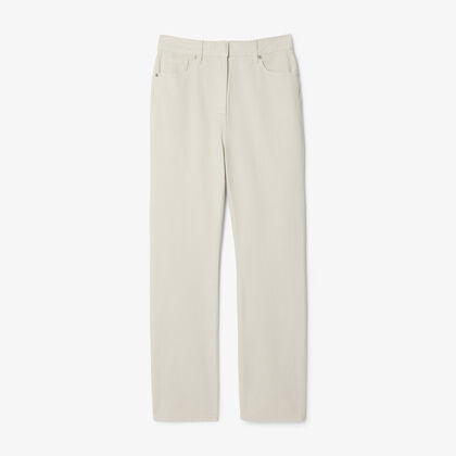 بنطال قطني طويل بخمسة جيوب