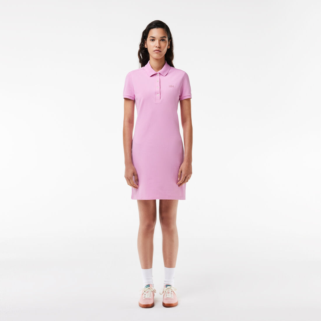 Slim Fit Stretch Petit Pique Polo Dress Women's Stretch Cotton Pique Polo Dress - EF5473-00-IXV