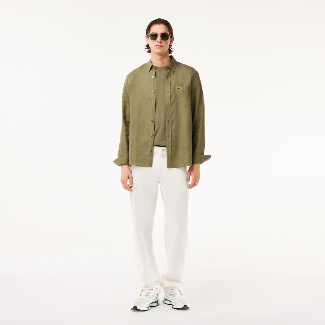 Regular Fit Linen Shirt Men's Lacoste Linen Shirt - CH5692-00-316