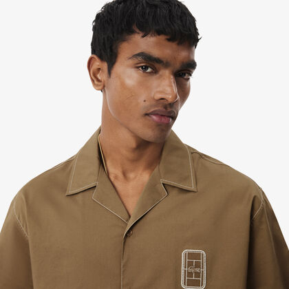 Relaxed Fit Short Sleeved Cotton Shirt