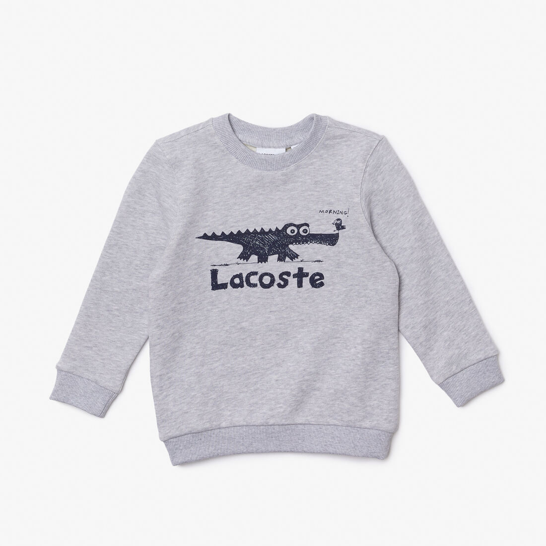 Kids' Lacoste Crocodile Print Crew neck Sweatshirt