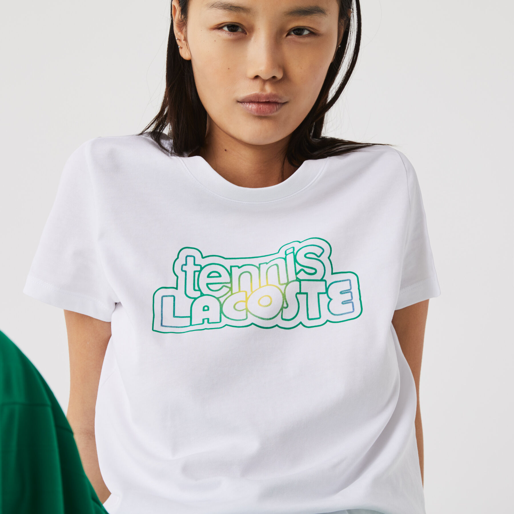 تيشيرت تنس بطبعة للنساء مجموعة Lacoste SPORT لاكوست تيشيرت تنس بطبعة للنساء مجموعة lacoste sport