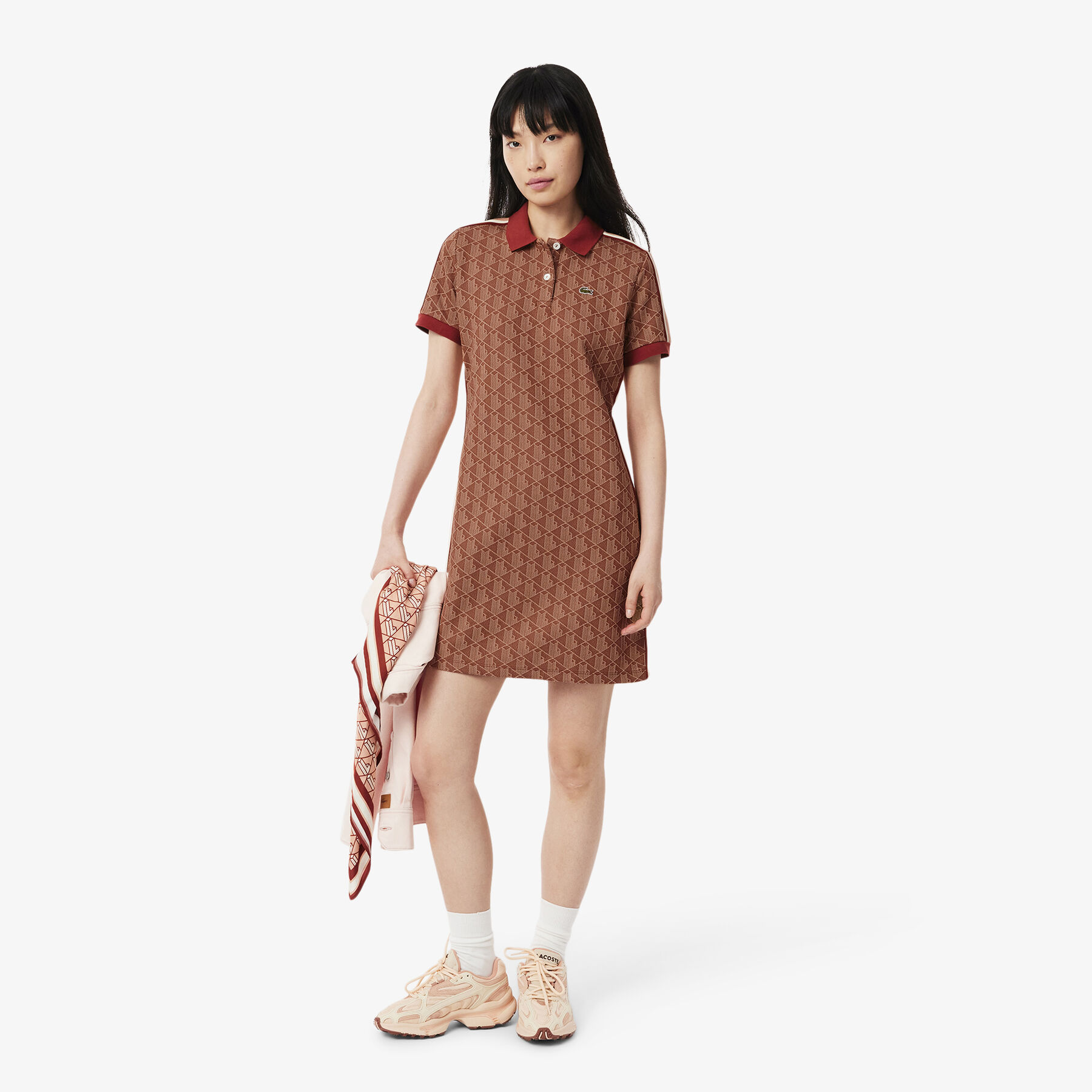 Slim Fit Monogram Jacquard Polo Dress - EF2655-00-GTI