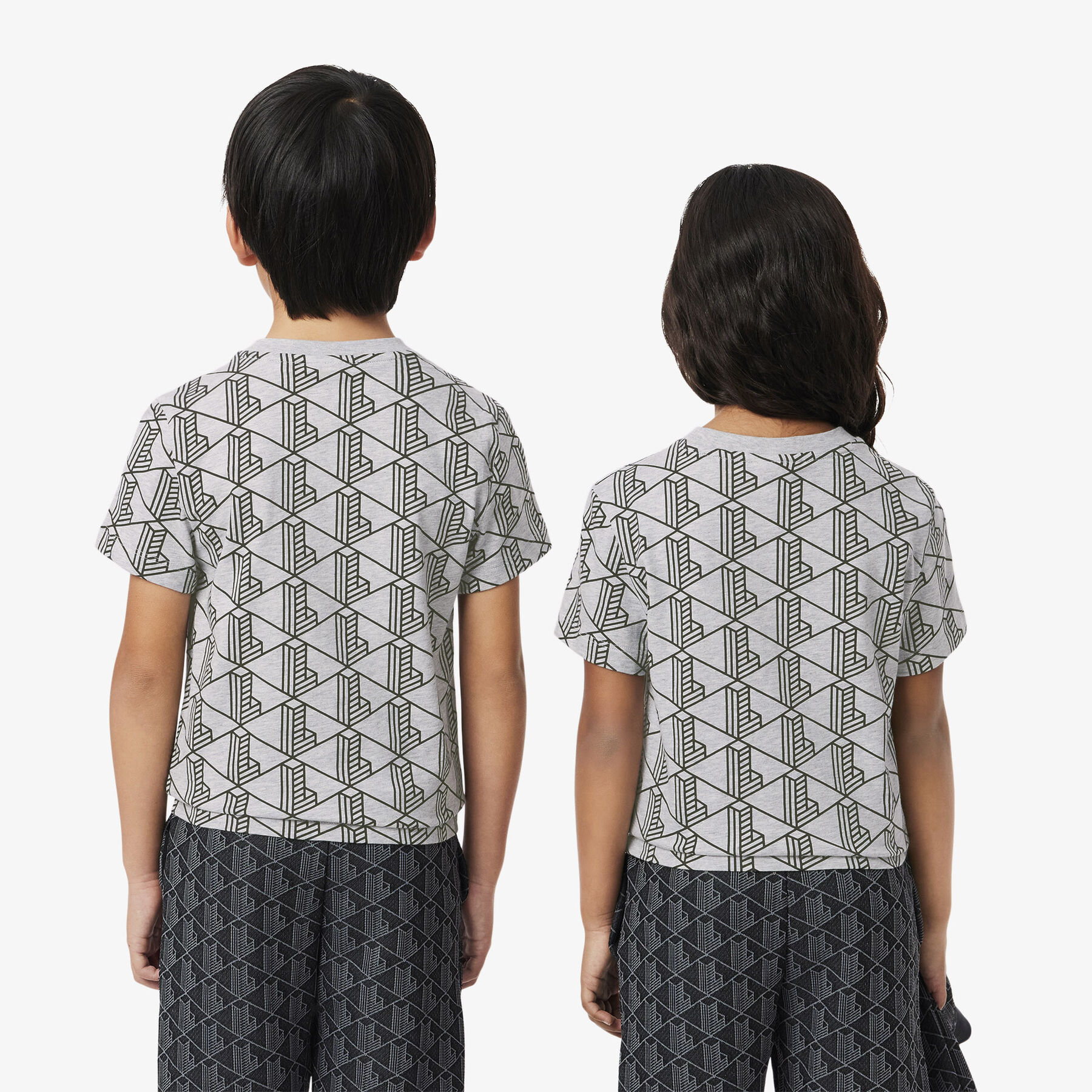 Monogram Print Cotton T-shirt - TJ8411-00-80P
