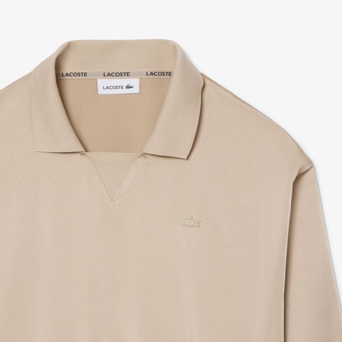 Relaxed Fit Satin Polo Shirt Relaxed Fit Satin Polo Shirt - CF9802-00-X6F