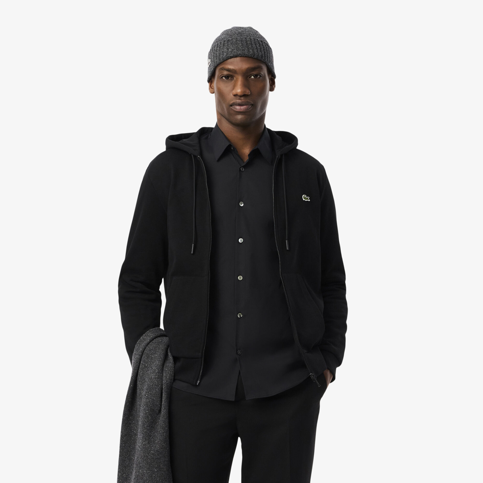 Buy Zip-Up Fleece Hoodie | Lacoste UAE