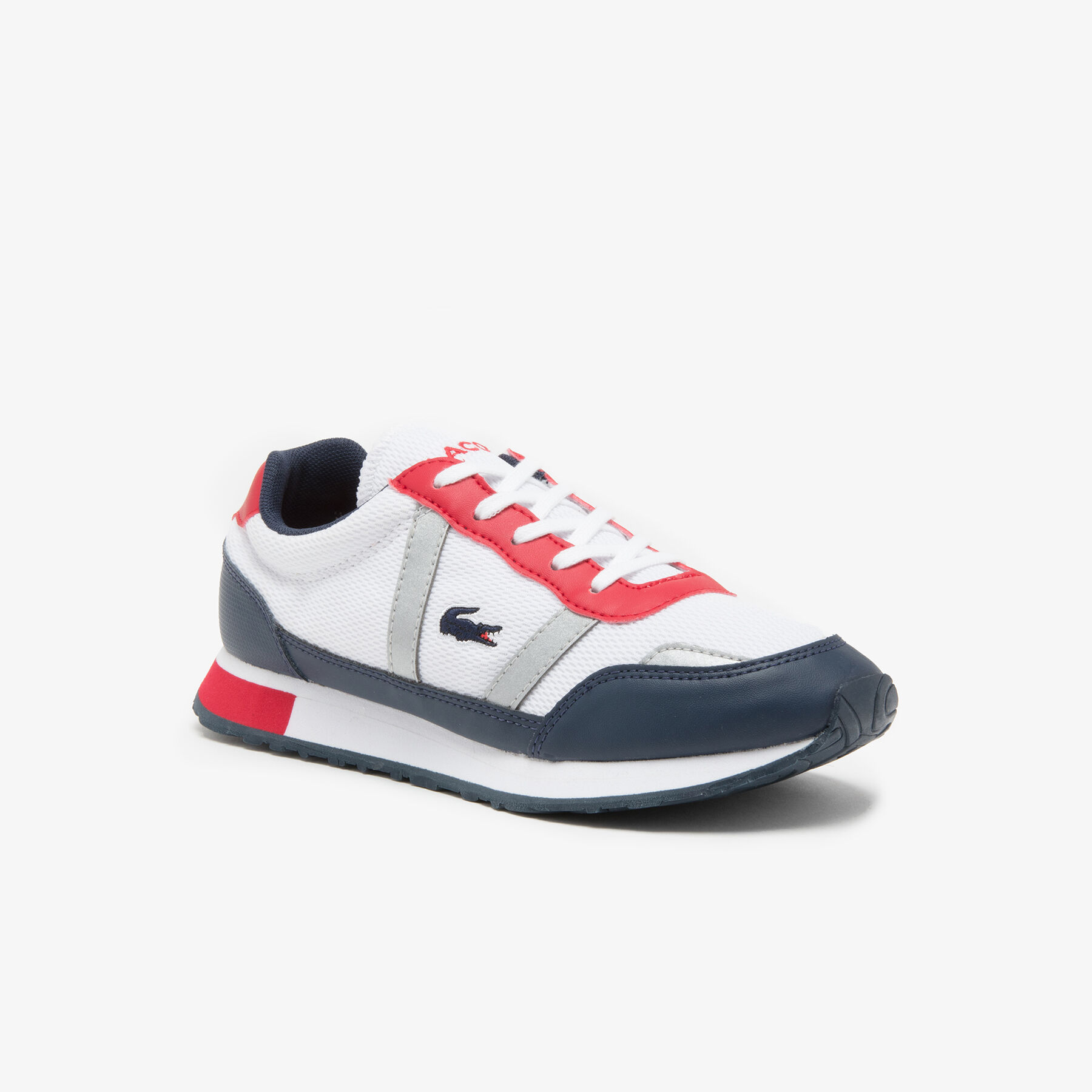 Juniors' Partner Lace-up Textile and Synthetic Sneakers lacoste juniors partner lace up textile and synthetic sneakers