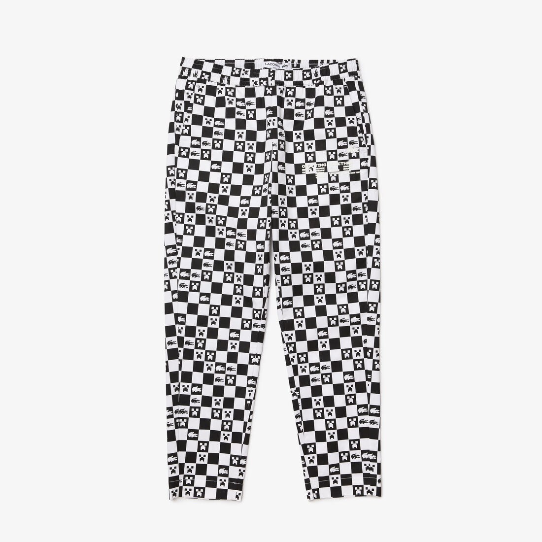 بنطال رياضي قطن عضوي مطاطي للرجال مجموعة Lacoste x Minecraft بنطال رياضي قطن عضوي مطاطي للرجال مجموعة Lacoste x Minecraft