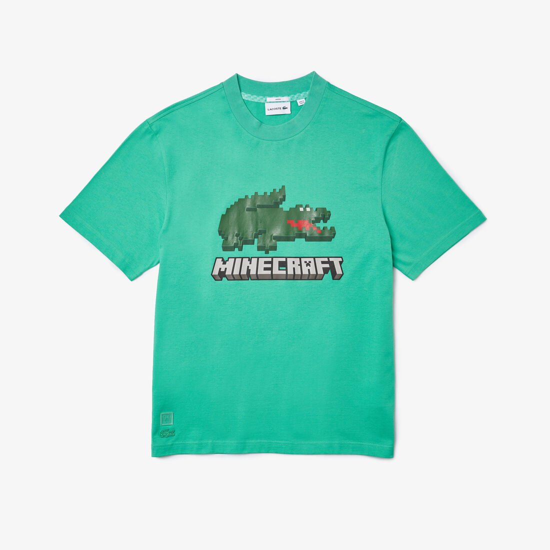 Unisex Lacoste x Minecraft Print Organic Cotton T-Shirt Unisex Lacoste x Minecraft Print Organic Cotton T-Shirt