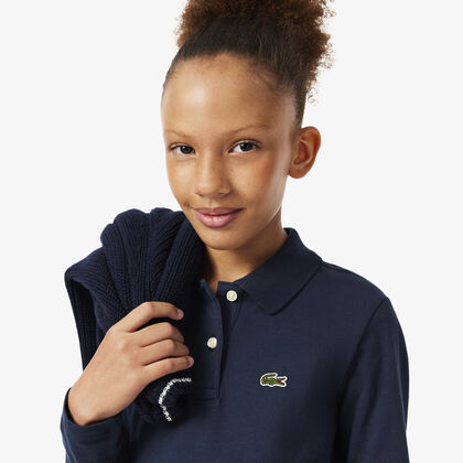 lacoste long sleeved stretch pique dress