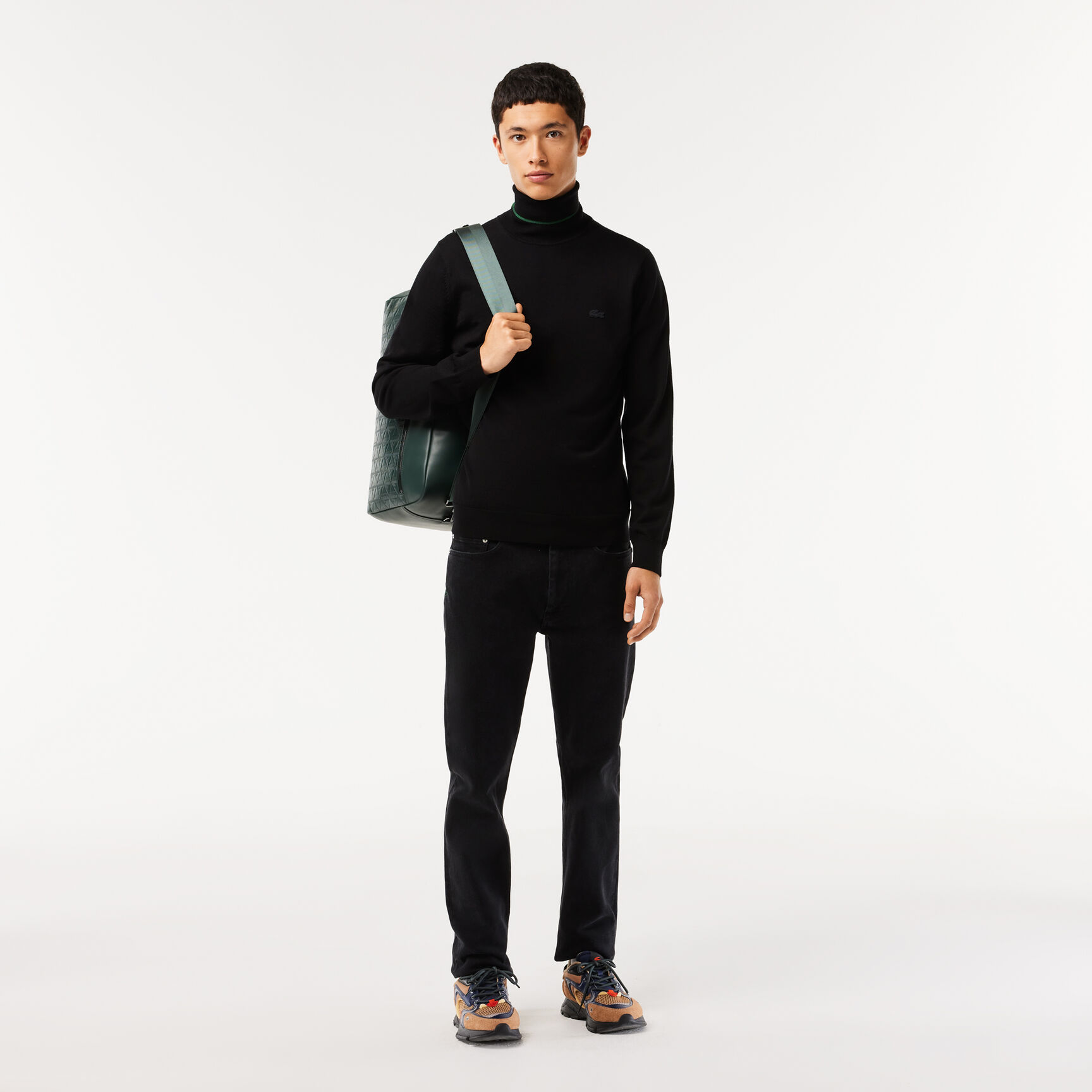 Leather Monogram Print Weekend Bag Leather Monogram Print Weekend Bag - NH4403MR-B43