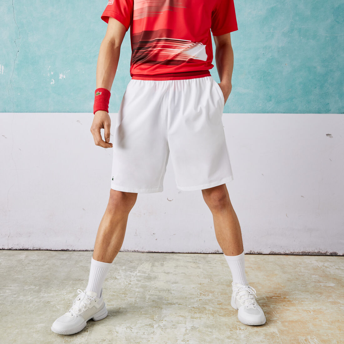 Men's Lacoste SPORT x Novak Djokovic Light Stretch Shorts Men's Lacoste SPORT x Novak Djokovic Light Stretch Shorts