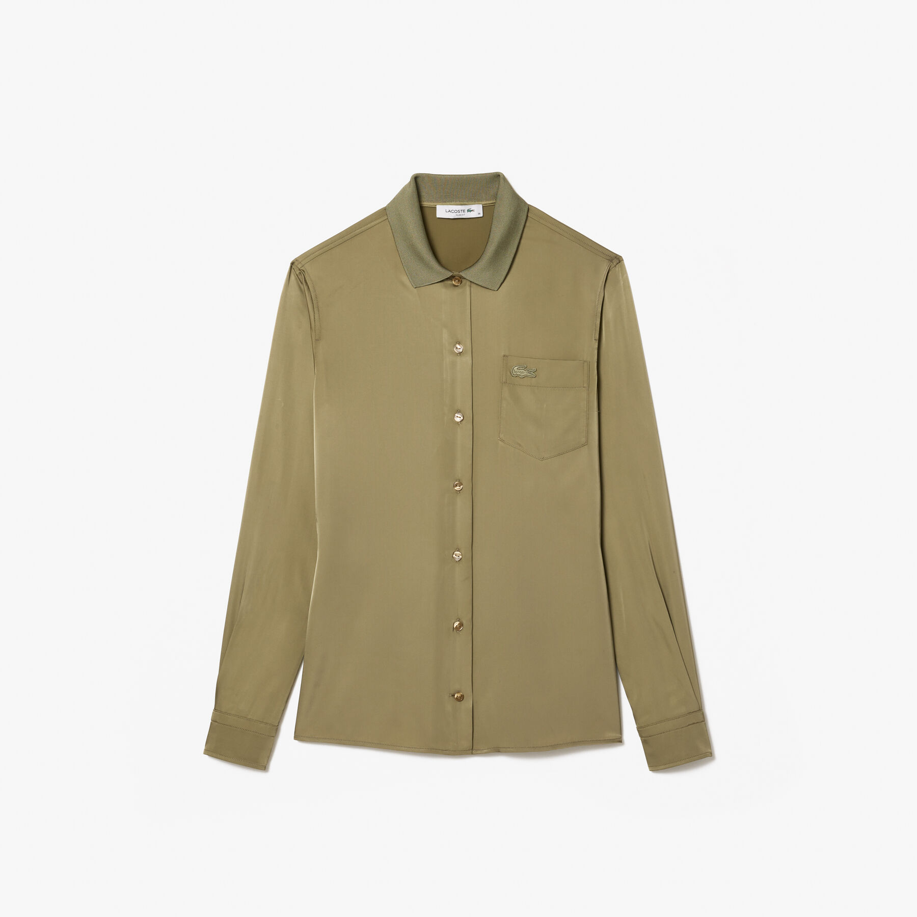 Fluid Ribbed Collar Shirt lacoste fluid ribbed collar shirt