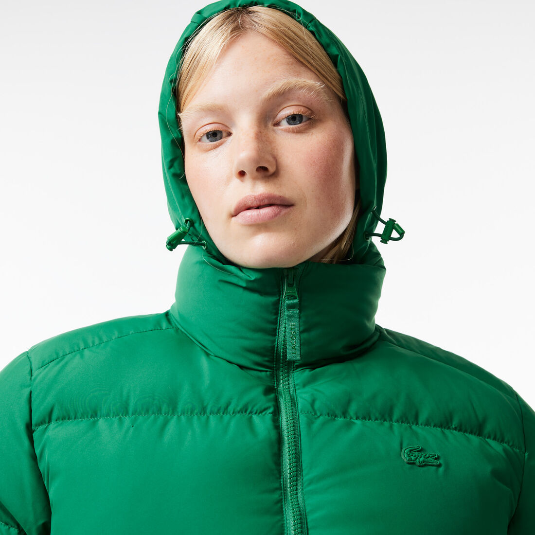 جاكيت لاكوست تفتا مبطن بجزء قابل للطي للنساء Women's Lacoste Collapsible Taffeta Padded Jacket - BF0014-00-CNQ