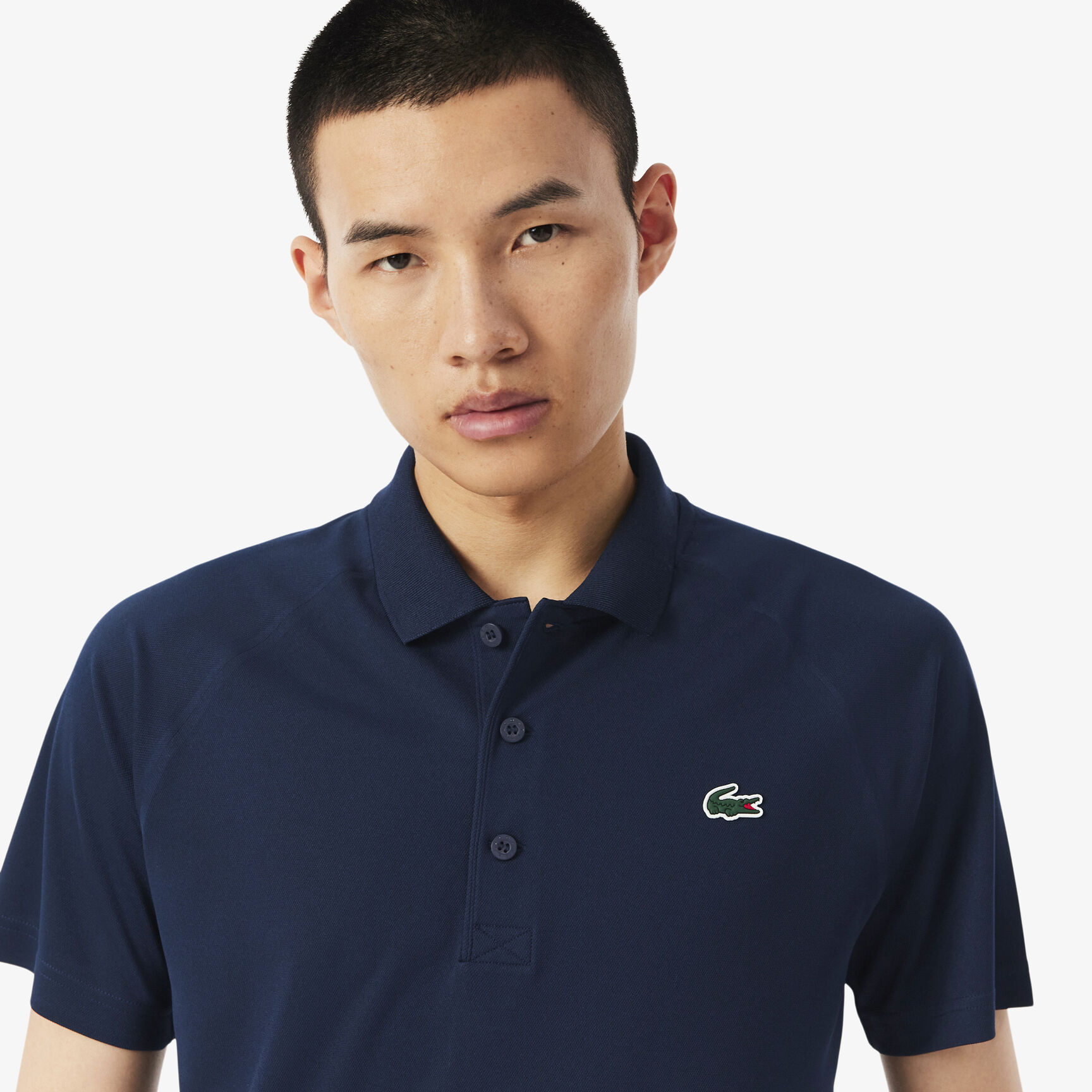 Men's Lacoste SPORT Breathable Run-Resistant Interlock Polo Shirt - DH3201-00-166