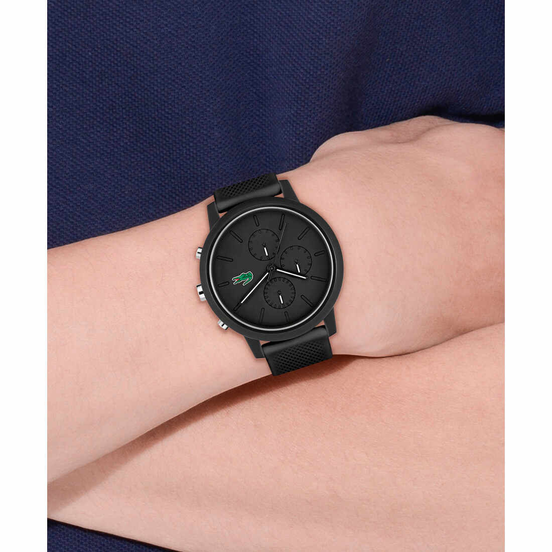 Lacoste 12.12 Chrono Watch Men L1212 Non-metal Watch - 2011243-BLK