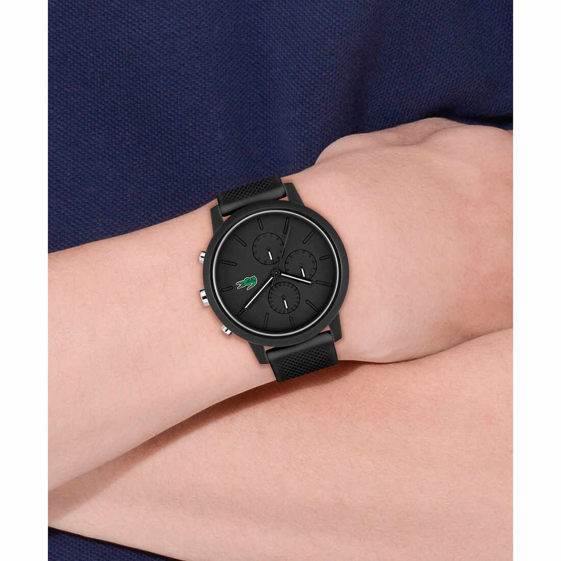 ساعة لاكوست 12.12 كرونو Men L1212 Non-metal Watch - 2011243-BLK