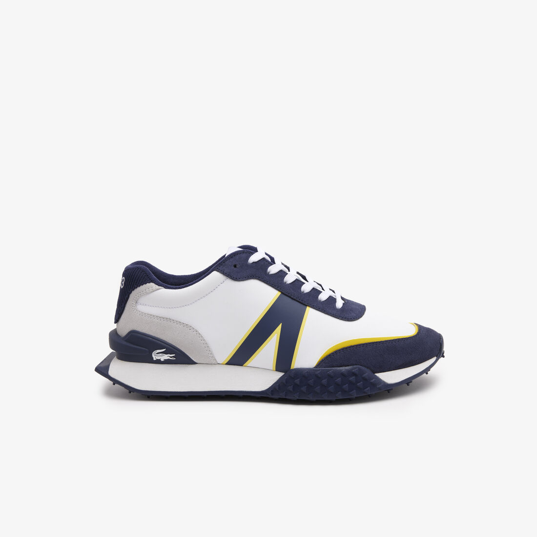 Men's L-Spin Deluxe Leather and Corduroy Trainers - 46SMA0100-042